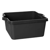 Pojemniki łazienkowe - Plast Team POLAND SP. Z O.O. MISKA KWADRATOWA ATLANTA 10L CZARNA 2003 - miniaturka - grafika 1