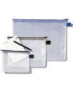 Teczki i skoroszyty - REXEL Teczka z siatki A4 z czarnym suwakiem - miniaturka - grafika 1