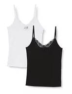 Koszulki i topy damskie - VERO MODA top damski, Black/Pack:bright White, M Maly - miniaturka - grafika 1