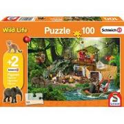 Puzzle - Schmidt puzzle SCHLEICH Stacja badawcza + 2 figurki - miniaturka - grafika 1