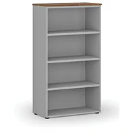 Regały biurowe - Regał biurowy PRIMO GRAY, 1434 x 800 x 420 mm, szary/orzech - miniaturka - grafika 1