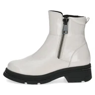 Botki damskie - Botki białe Delia [25427-43-122] [Rozmiar: 41] - miniaturka - grafika 1