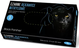 Doman, Black Panther, Rękawiczki nitrylowe, Czarny, rozm. S, 100 szt. - Rękawiczki jednorazowe - miniaturka - grafika 1