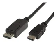 Kable - MicroConnect Kabel DisplayPort HDMI 1 Czarny DP-HDMI-100 - miniaturka - grafika 1