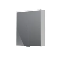 Szafki łazienkowe - Szafka łazienkowa wisząca z lustrem Oristo Geo 60 cm chrom połysk KI01-SGL2D-60-99 - miniaturka - grafika 1