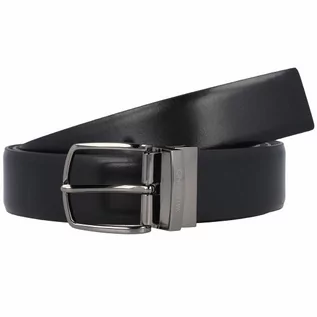 Paski - Valentino Bairone Belt Leather nero/moro 120 cm - grafika 1