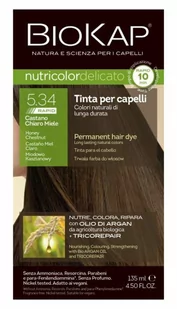 Bios Line S.P.A Biokap Nutricolor Rapid 5.34 Miodowy kasztan 135 ml - Farby do włosów i szampony koloryzujące - miniaturka - grafika 1