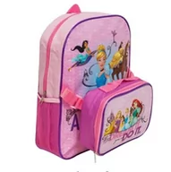 Plecaki szkolne i tornistry - Vadobag, plecak przedszkolny + Lunch box, Księżniczki Disneya - miniaturka - grafika 1