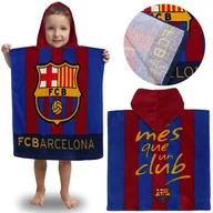 Okrycia kąpielowe dla dzieci - FC Barcelona Dziecięcy ręcznik na basen, SZYBKOSCHNĄCE poncho z kapturem NA PLAŻĘ 50x100 cm OEKO-TEX - miniaturka - grafika 1