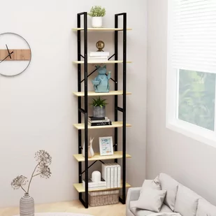 vidaXL Regał 60x30x210 cm lite drewno sosnowe 806522 - Regały - miniaturka - grafika 1