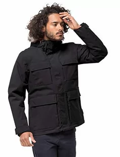 Jack Wolfskin Point Barrow męska kurtka zimowa, wiatroszczelna, oddychająca, odporna na warunki atmosferyczne, czarny, xxl 1108153-6000006 - Kurtki męskie - miniaturka - grafika 1