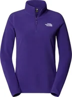 Bluzy damskie - THE NORTH FACE Damska bluza 100 Glacier 1/4 Zip Bluza, Peak Purple, S - miniaturka - grafika 1