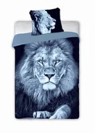Pościel dla dzieci - Faro Pościel Młodzieżowa 140x200 lew lion wild - miniaturka - grafika 1