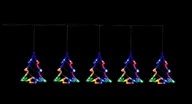 Oświetlenie świąteczne - Kurtyna Świetlna Led Multikolor Choinki 1,6 M - miniaturka - grafika 1
