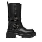 Kozaki damskie - Kozaki G-Star Raw EO-GLCIEA-8137 Czarny - miniaturka - grafika 1