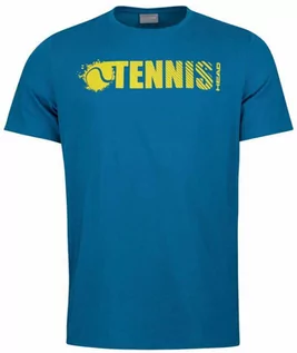 Koszulki sportowe męskie - HEAD Font T-Shirt M Blue 2021 - grafika 1