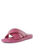 Sandały damskie - Tamaris - Sandały damskie ze skóry, wyrazisty róż - miniaturka - grafika 1