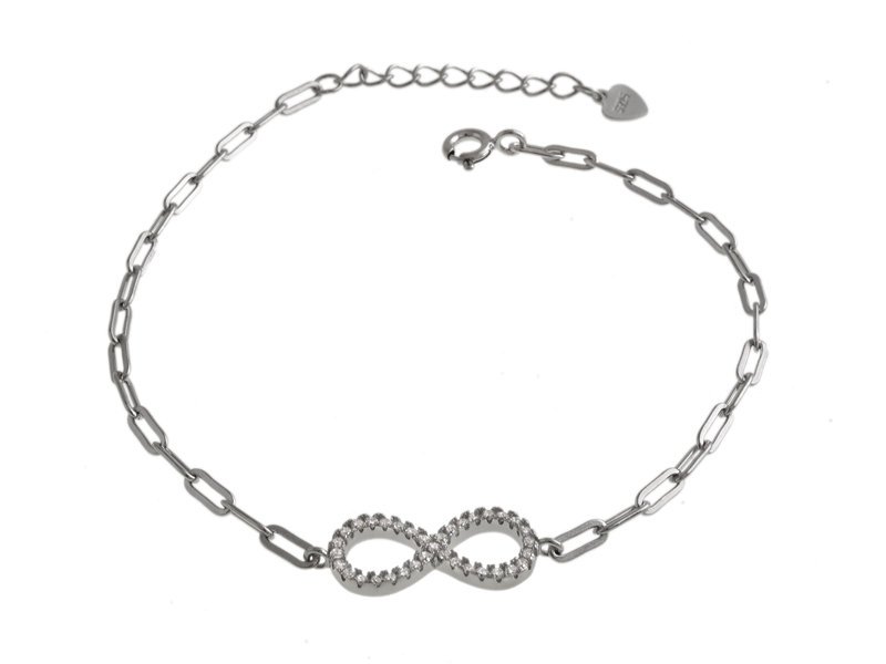 Bransoleta Łańcuszek ze znakiem nieskończoności b1125 - 2,3g.