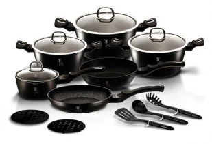 Zestaw czarnych garnków na indukcję F5-Z27 - Zestawy garnków i patelni Zestaw czarnych garnków na indukcję F5-Z27 - Zestawy garnków i patelni - miniaturka - grafika 1