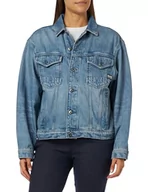 Kurtki damskie - G-STAR RAW Damska kurtka dżinsowa oversize, Niebieski (D23643-D436-C947 Sun Faded Air Force Blue), XS - miniaturka - grafika 1