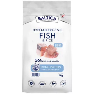 Baltica Adult Fish & Rice Light Ryby morskie z ryżem S 6kg - Sucha karma dla psów - miniaturka - grafika 1
