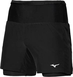 Mizuno Krótkie spodenki męskie z wieloma kieszeniami Czarny XXL - Spodenki męskie - miniaturka - grafika 1