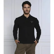 Koszule męskie - Napapijri Polo ELBAS LS 4 Regular Fit - miniaturka - grafika 1