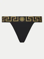 Majtki damskie - Versace Stringi AUD01042 1A10011 Czarny - miniaturka - grafika 1