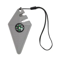 Kompasy - ostrzałka do noży kieszonkowych 6 w 1, wielofunkcyjna ostrzałka do noży, narzędzie survivalowe, ostrzałka do noży myśliwskich, ostrzałka do noży z gwizdkiem, ostrzałka do noży z kompasem - miniaturka - grafika 1