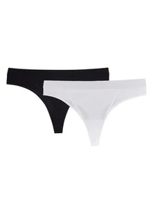 Majtki stringi League 2-pak Bloovii czarny, biały M - Majtki damskie - miniaturka - grafika 1