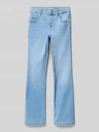Spodnie i spodenki dla dziewczynek - Jeansy o rozkloszowanym kroju z mieszanki bawełny model ‘ROYAL’ - miniaturka - grafika 1