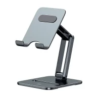 Statywy fotograficzne - Podstawka stojak uchwyt Baseus Biaxial na tablet (szara) - miniaturka - grafika 1