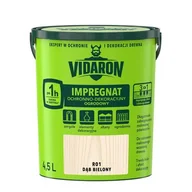 Farby i impregnaty do drewna - Impregnat Ochronno-Dekoracyjny Ogrodowy R01 Dąb Bielony 4,5l VIDARON - miniaturka - grafika 1