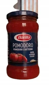 BARILLA SOS POMIDOROWY NATURALNY 100% WŁOSKI POMIDOR 295 gr - Pasztet i przetwory mięsne - miniaturka - grafika 1