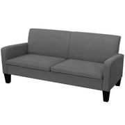 Sofy i kanapy - vidaXL 2-osobowa sofa, ciemnoszara, 180x65x76 cm - miniaturka - grafika 1