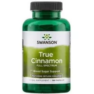 Suplementy naturalne - SWANSON Health Products Cynamon Cejloński (True Cinnamon) 300 mg 120 kapsułek - miniaturka - grafika 1