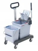 Miotły, szufle, mopy - Zestaw UltraSpeed Pro Double Bucket System Push - miniaturka - grafika 1