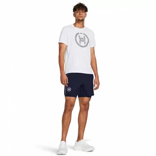 Męskie spodenki do biegania Under Armour UA Run Everywhere Short - granatowe - UNDER ARMOUR - Spodnie sportowe męskie - miniaturka - grafika 1
