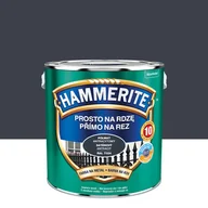Farby do metalu - Farba do metalu prosto na rdzę antracyt półmat 2.5 l Hammerite - miniaturka - grafika 1