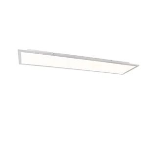QAZQA Nowoczesny panel LED stalowy 120 cm z LED - Liv - Oprawy, klosze i abażury - miniaturka - grafika 1