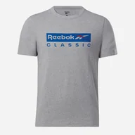 Koszulki męskie - Koszulka męska bawełniana Reebok Gs Reebok Classic Ss 100071169 S Szara (4066761060932) - miniaturka - grafika 1