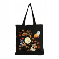 Torby i wózki na zakupy - Eko Torba na ramię Zakupy Shopper Torebka Bawełniana Halloween Dynia #6 - miniaturka - grafika 1