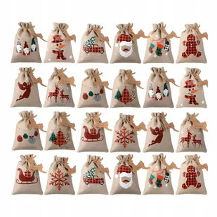 ŚWIĄTECZNY KALENDARZ ADWENTOWY DIY ZESTAW NA BOŻE NARODZENIE DUŻY PREZENT - Ozdoby bożonarodzeniowe - miniaturka - grafika 1