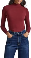 Koszulki i topy damskie - Pepe Jeans Koszulka damska Winona Perkins, Czerwony (bordowy), XL - miniaturka - grafika 1