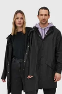 Kurtki damskie - Rains kurtka 12020 Long Jacket kolor czarny przejściowa 12020.01-Black - miniaturka - grafika 1