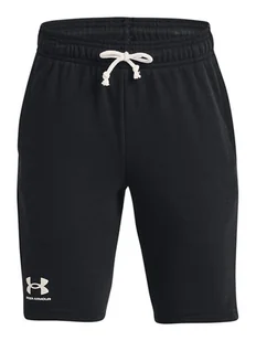 Under Armour Szorty sportowe UA RIVAL TERRY SHORT 1377255 Czarny Regular Fit - Spodenki damskie - miniaturka - grafika 1