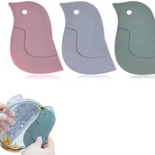 Myjki do okien - 3-częściowy skrobak w kształcie pingwina, skrobak do szpatułki do oleju, skrobak kuchenny, skrobaki w kształcie pingwina, łatwe w użyciu - miniaturka - grafika 1