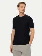 Koszulki męskie - BOSS T-Shirt H-Nalon 50560482 Granatowy Regular Fit - miniaturka - grafika 1