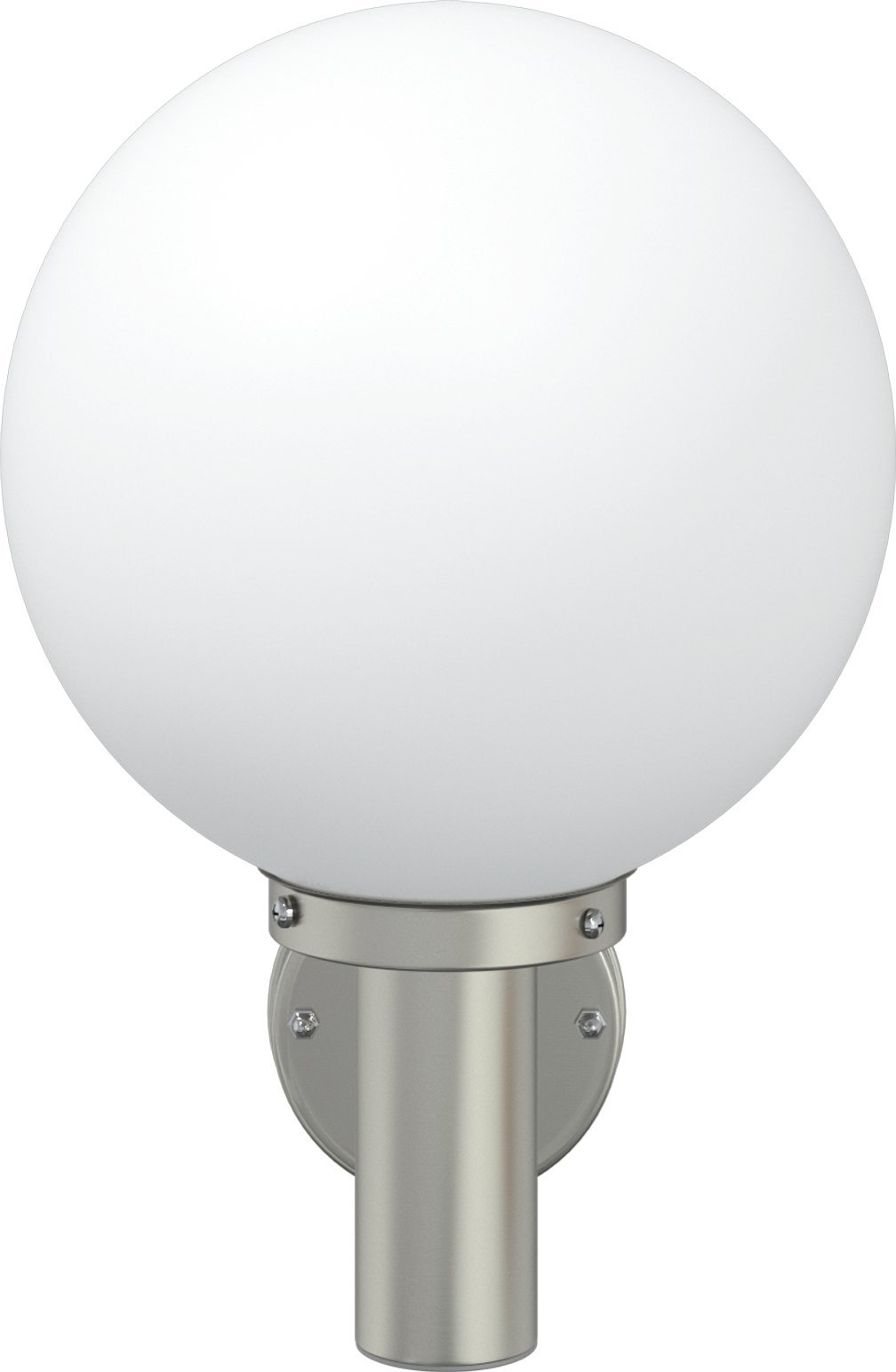 vidaXL Lampa ścienna na zewnątrz Srebrna Stal Nierdzewna IP44