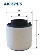 Filtry powietrza - Filtron AK 371/5 FILTR POWIETRZA - miniaturka - grafika 1